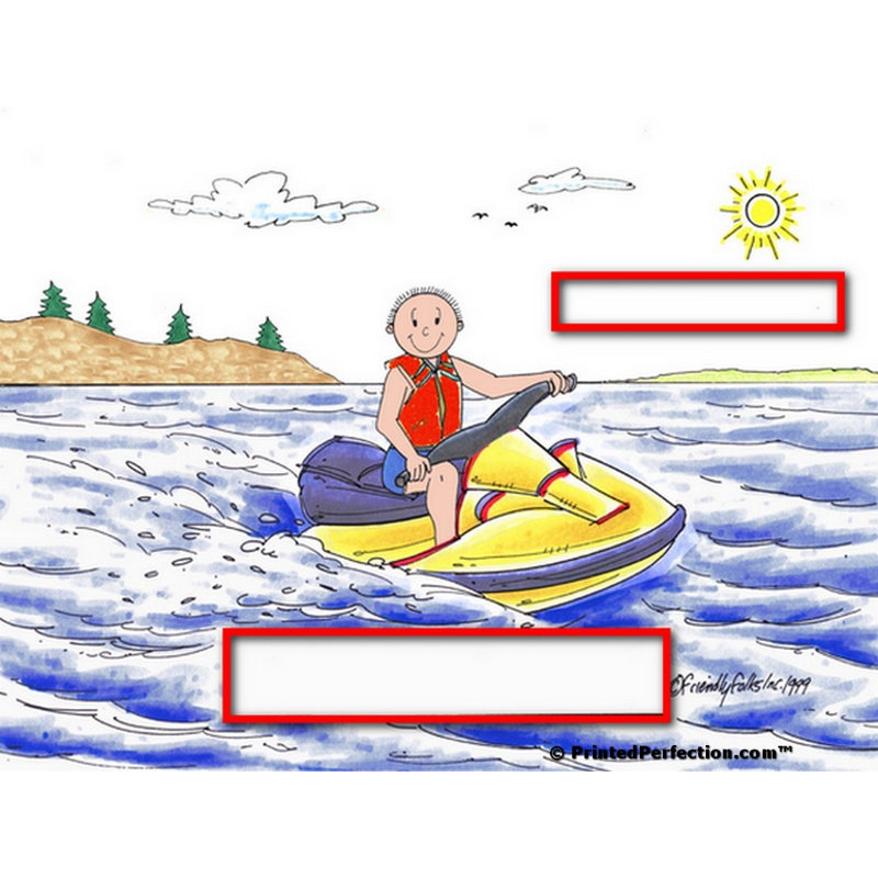 Porte-clés jet ski personnalisé