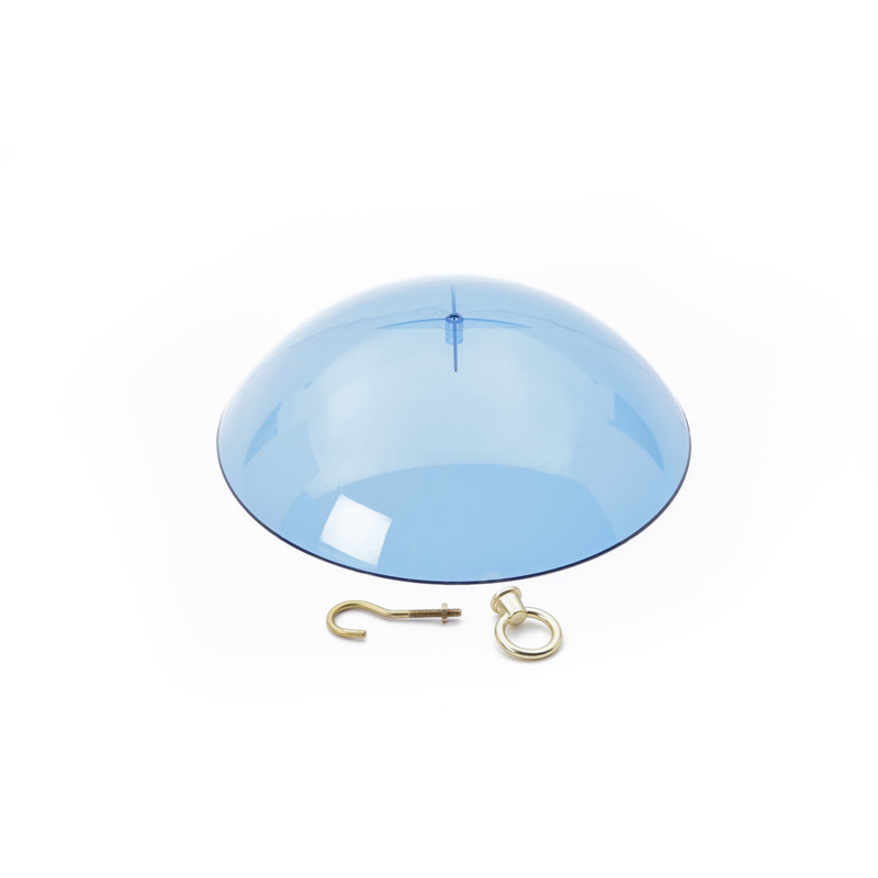 Blue Acrylic Protective Dome Cover for Hanging Bird Feeders