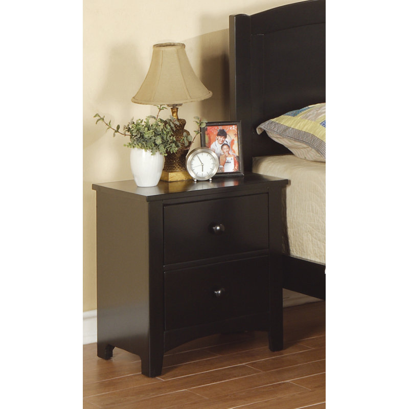 Sheffield 22'' W Nightstand, Black