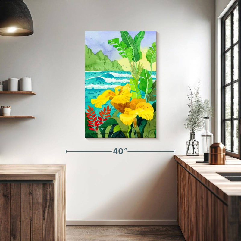 Gillard Yellow Cannae, 39" H x 26" W