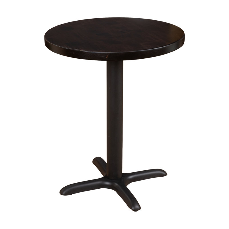 Riley 2 Person 29.5'' H Solid Wood Dining Table, Dark Purple