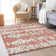 Premium Machine Washable Prisco Salmon Rug