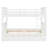 Full Over Full Convertible Wooden Bunk Bed with Twin Trundle, Splits Into Two Full Platform Beds-1759053671