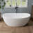 55'' Freestanding Acrylic Tub Freestanding Soaking Bathtub