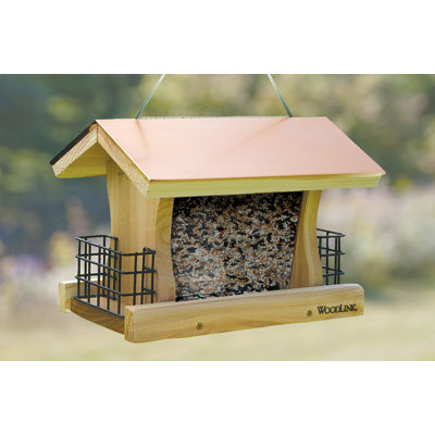 Wood Hopper Bird Feeder