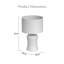 Lampe de chevet moderne Patriana 21 po H avec base en bois