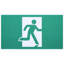 Enseigne de sortie verte Runing Man - 120 / 347V - 2hr de secours - Simple / double face - Fixation universelle - Emplacement mouillé - Température basse