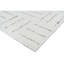 Wool Geometric Area Rug in Ivory/Charcoal-325131036