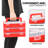 3Pcs 9 Grids Plastic Compartment Box With Adjustable Divider, Stackable Organizer Storage Container