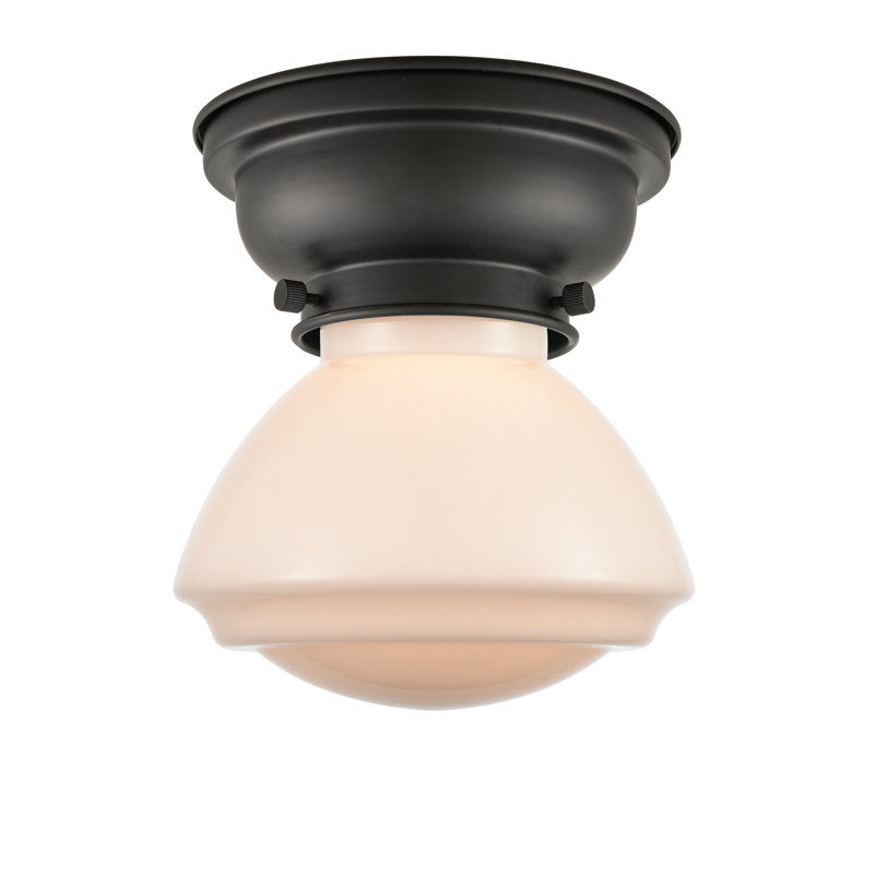 Plafonnier encastré 1 lumière 3,75 po Chesterville, Noir mat, Blanc mat, Ampoule DEL 6 watts Vinage
