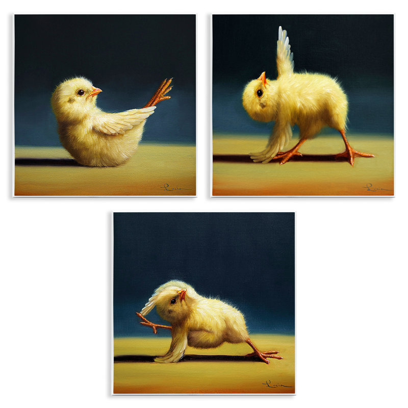 Ensemble de 3 impressions sur toile encadrées