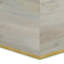 Table basse moderne carrée en bois de manguier l 28 po Abba-1333720037