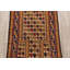 Tapis décoratif en laine de conception unique Beeti noué à la main New Age en laine brun 2 pi 11 po x 4 pi 4 po Beeti