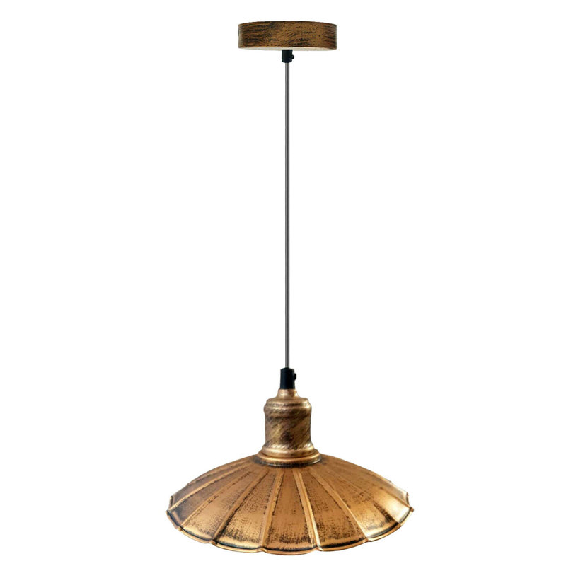 Bunceton 1 - Light Black Pendant, Brushed Copper
