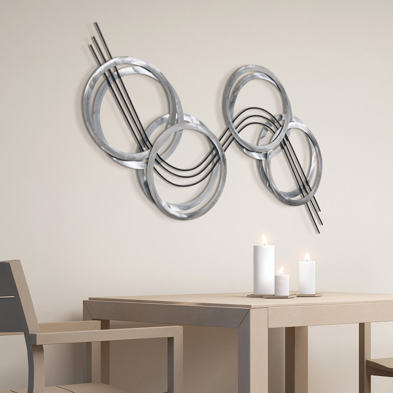 Handmade Modern Abstract Wall Decor on Metal