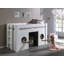Freya White European Single Mid Sleeper Bed