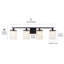 Luminaires muraux à pampille en cristal 4 lumières-514819794