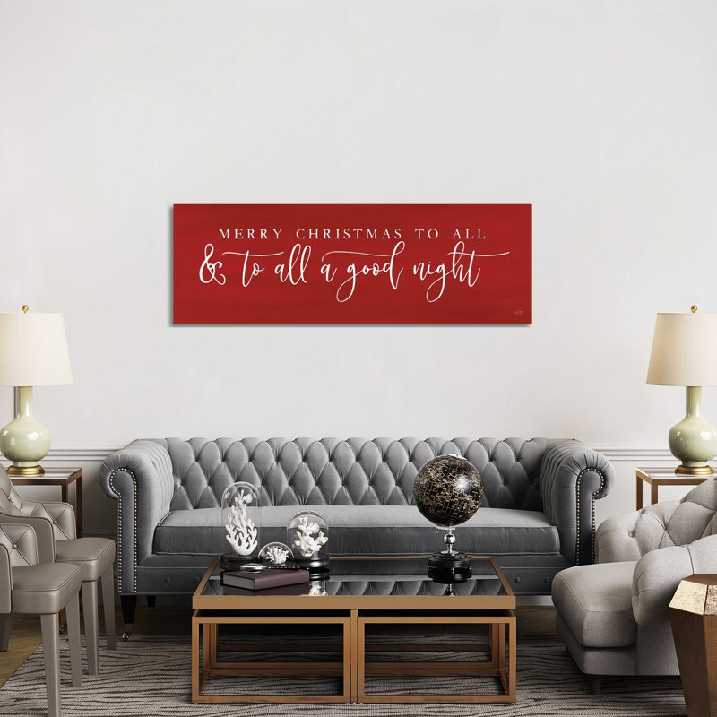 Merry Christmas To All - Giclée sur toile tendue avec châssis, H 20 po x l 60 po