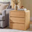 Commode 23,62 po de largeur avec 3 tiroirs, naturel