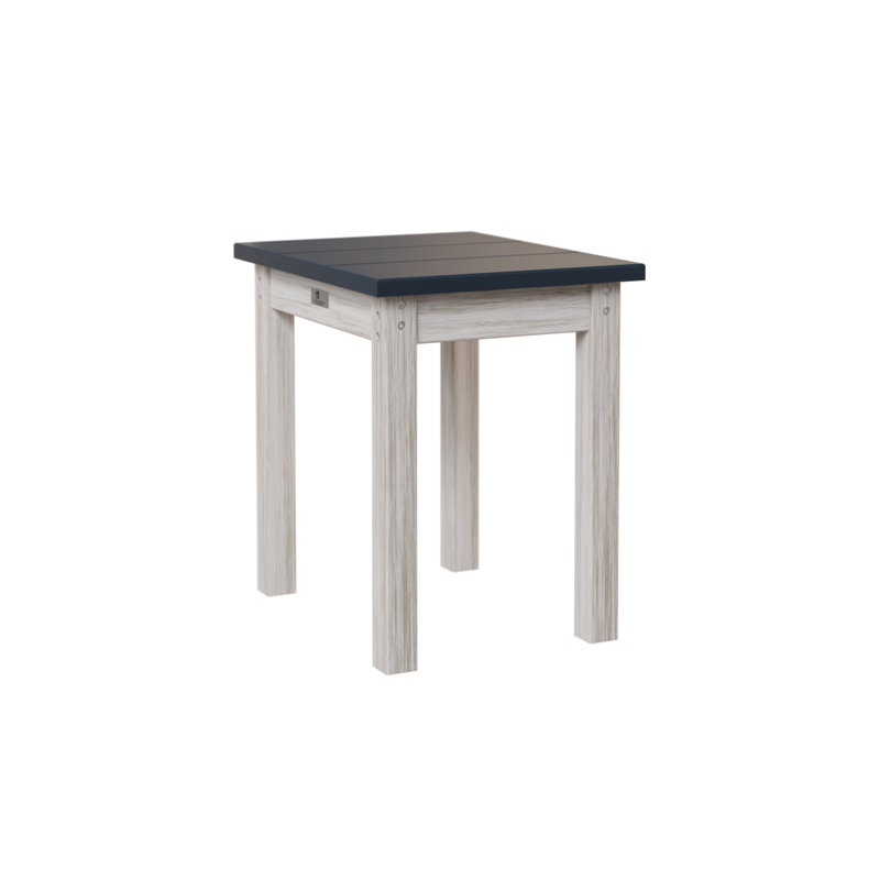 Berlin Gardens Economy End Table, Navy Blue, Seashell