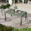 Table d'extérieur en aluminium 83 po Alice