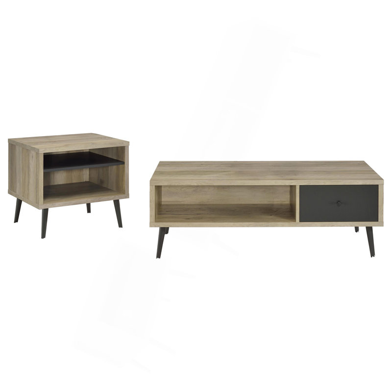 Balboa Distressed Pine 2-Piece Coffee And End Table Set