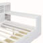 Lit de jour en bois multifonctionnel avec tablettes de rangement, 2 tiroirs de rangement et bureau d'étude-1175765702-1175765696