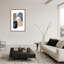 Abstract Blue Brown Blocks by  - Picture Frame Painting on Paper-131292250-131292260-131292261