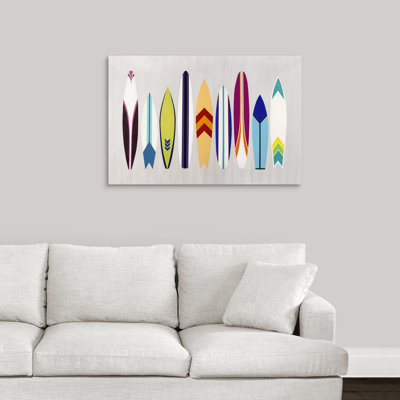 « surf on through », impression sur toile