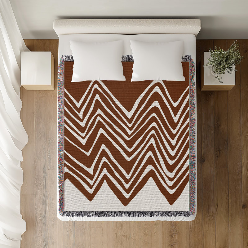 Couverture Addai , H 50 po x l 70 po (double / double), Rust Brown