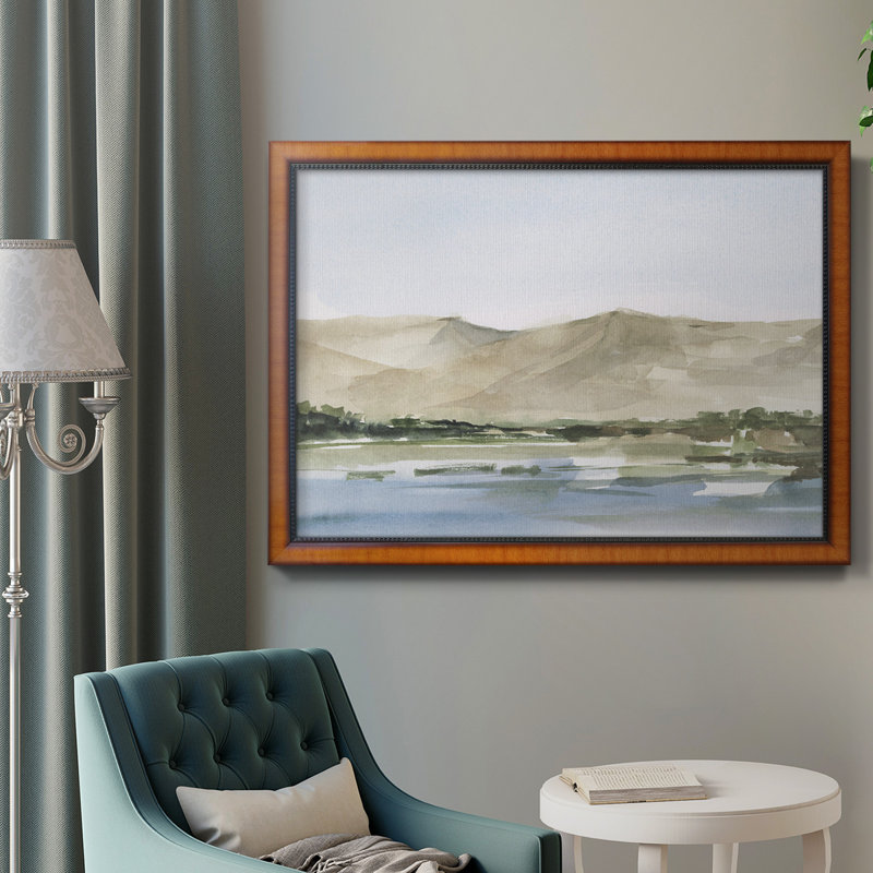 Desert Mountains I " #REF! ", 16" H x 20" W x 2.5" D, Brown Closed Corner Framed Canvas