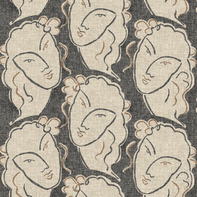 Rouleau de papier peint autocollant Surface Style L 18 pi x l 20,5 po Beau Visage Surface Style, Graphite