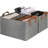 Shelf Baskets For Shelf, Fabric Storage Bins With Metal Frame,Foldable Storage Boxes With PU Handles,2-Pack-114194409