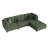 Seemab 4-Piece L-Shaped Upholstered Modular Corner Sectional with Removable Ottoman-558466185