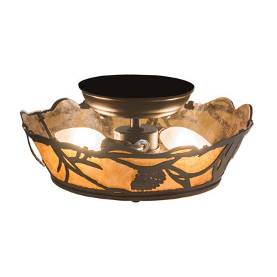 2 - Light Semi Flush Mount
