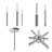 6-Light Contemporary Candelabra Styled Chandelier