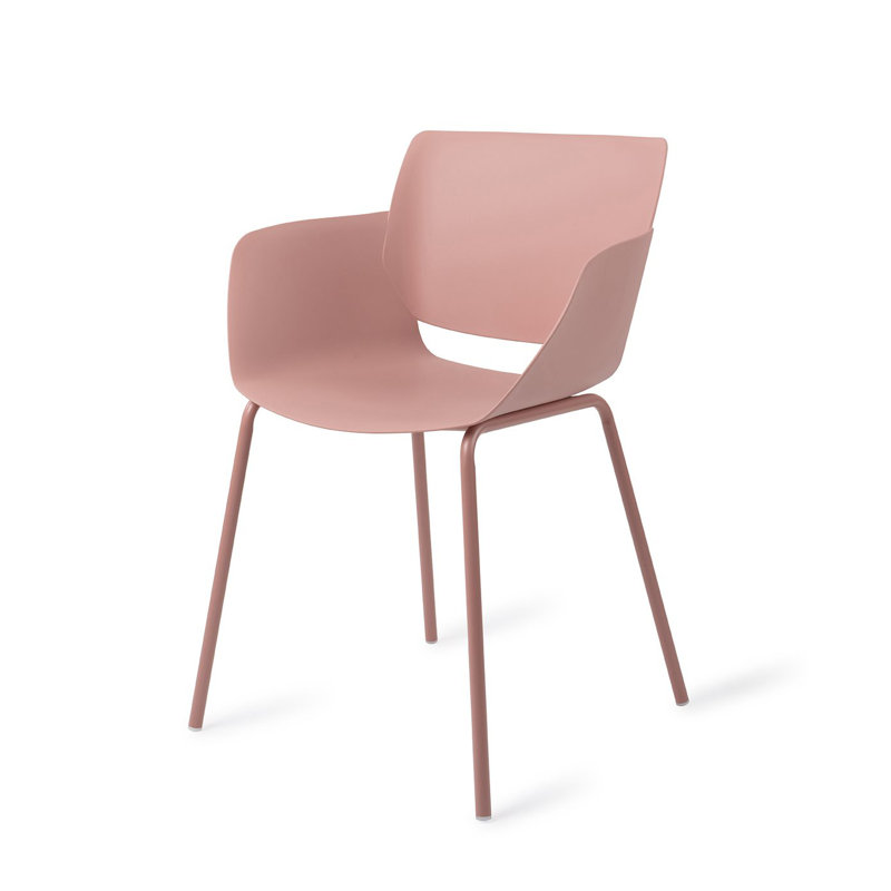 Mahowny Patio Dining Armchair, Pink