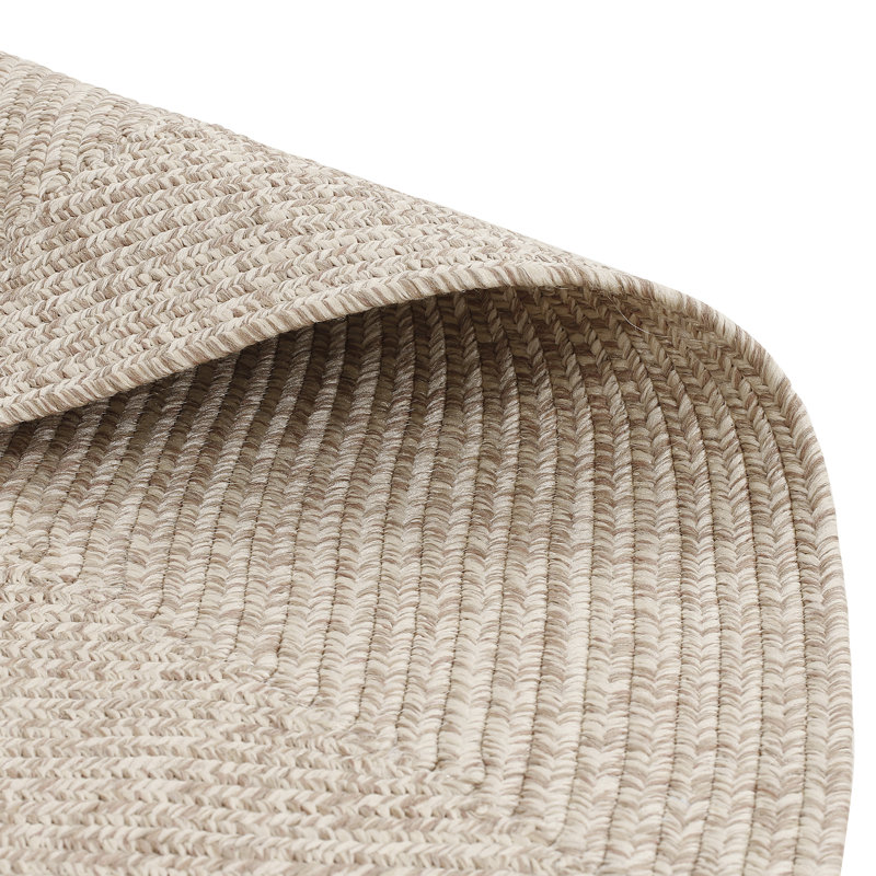 Antero Solid Colour Hand Woven Indoor / Outdoor Area Rug, Rectangle 91 x 152cm