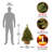 3' Pre-Lit Pine Christmas Tree