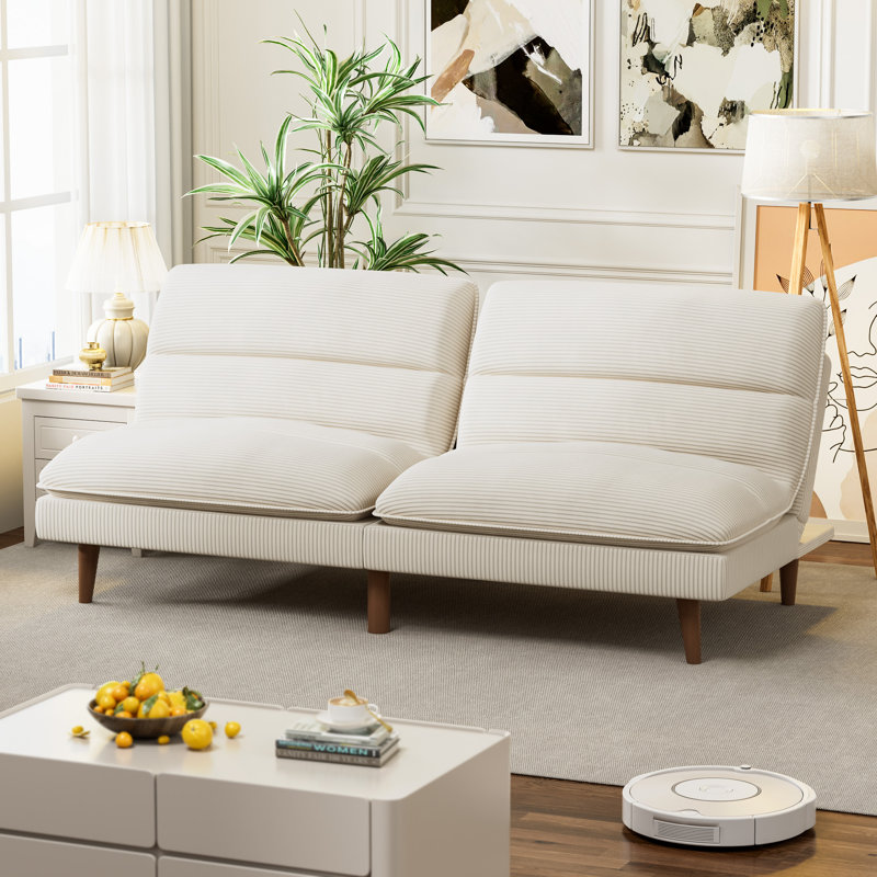 Futon Sofa Bed, Beige
