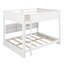Lit superposé grand en bois avec armoires de rangement et ports USB-510316244