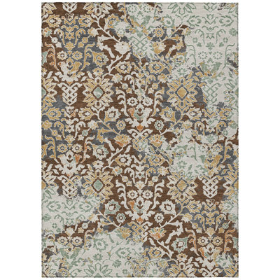 Machine Washable Indoor/Outdoor Chantille ACN2584 Traditional Rug