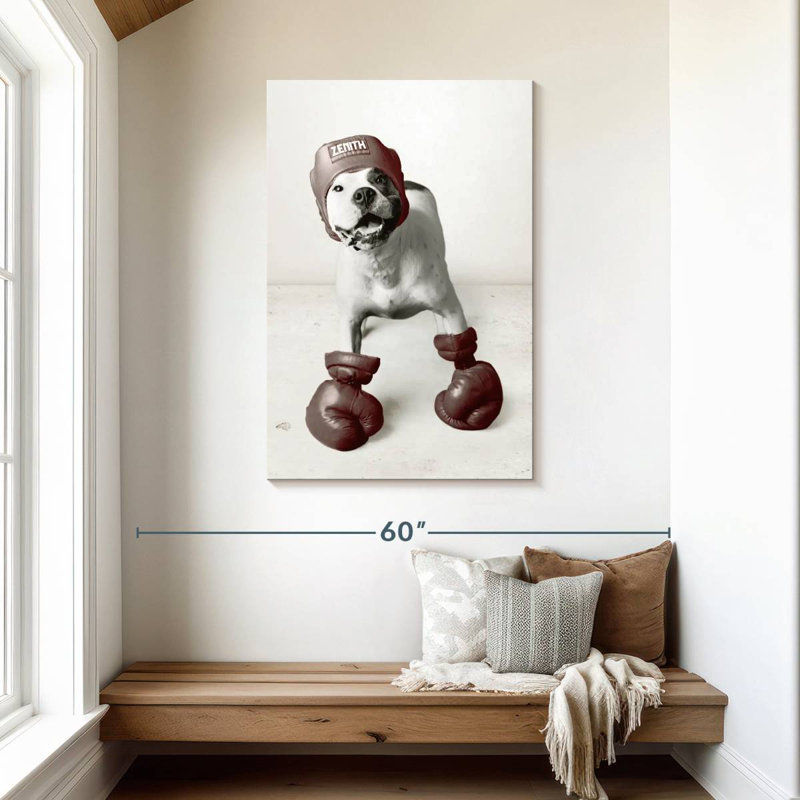 Ketti Boxing Dog, H 45 po x l 30 po