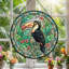 Panneau de vitrail Toucan Tropical - 7,8H-710544272