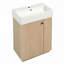 Meuble-lavabo 21,6 po avec lavabo en céramique