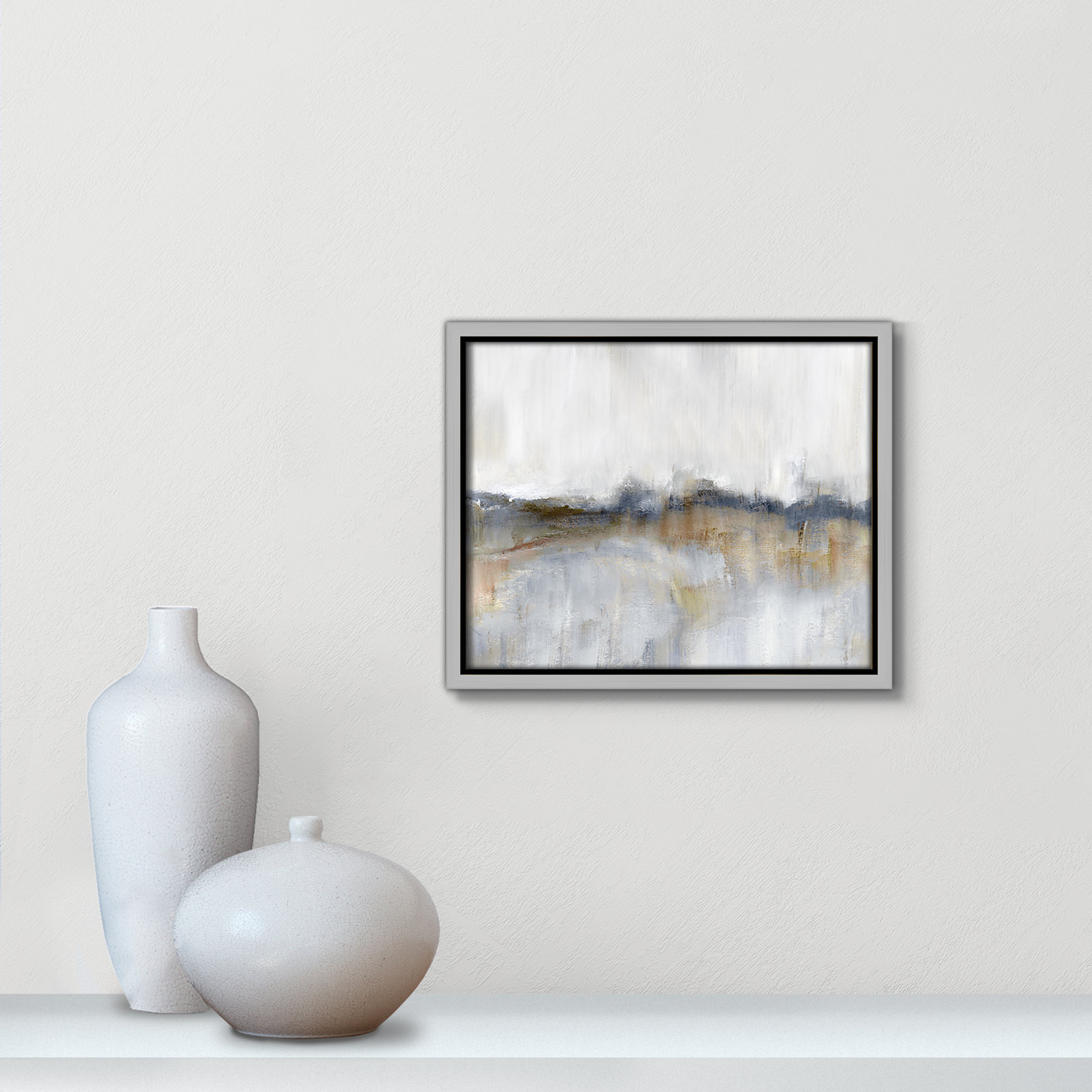 Autumnal Tide by Nan - Floater Frame Print on Canvas, 9.5" H x 11.5" W, Silver