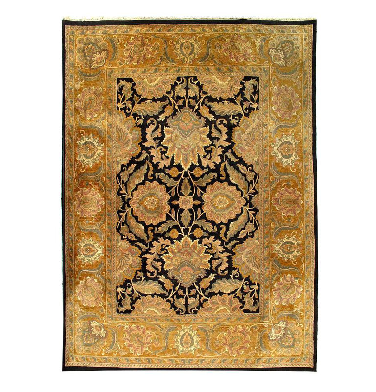 Tapis finement noué à la main Agra 9 pi 9 po x 13 pi 7 po