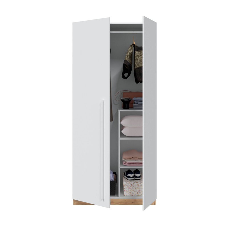 Jalayne 2 Door Manufactured Wood Wardrobe