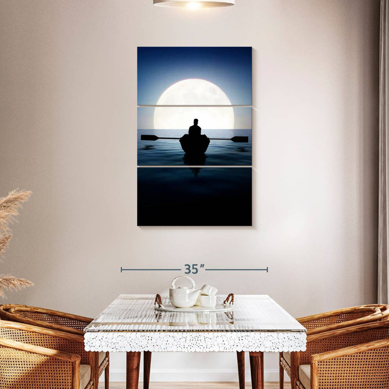 Aletra pagaie au clair de lune, H 45 po x l 28 po