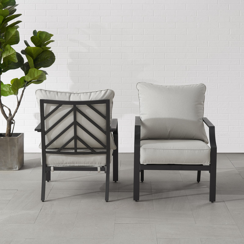 Chaise de patio avec coussins Jammi